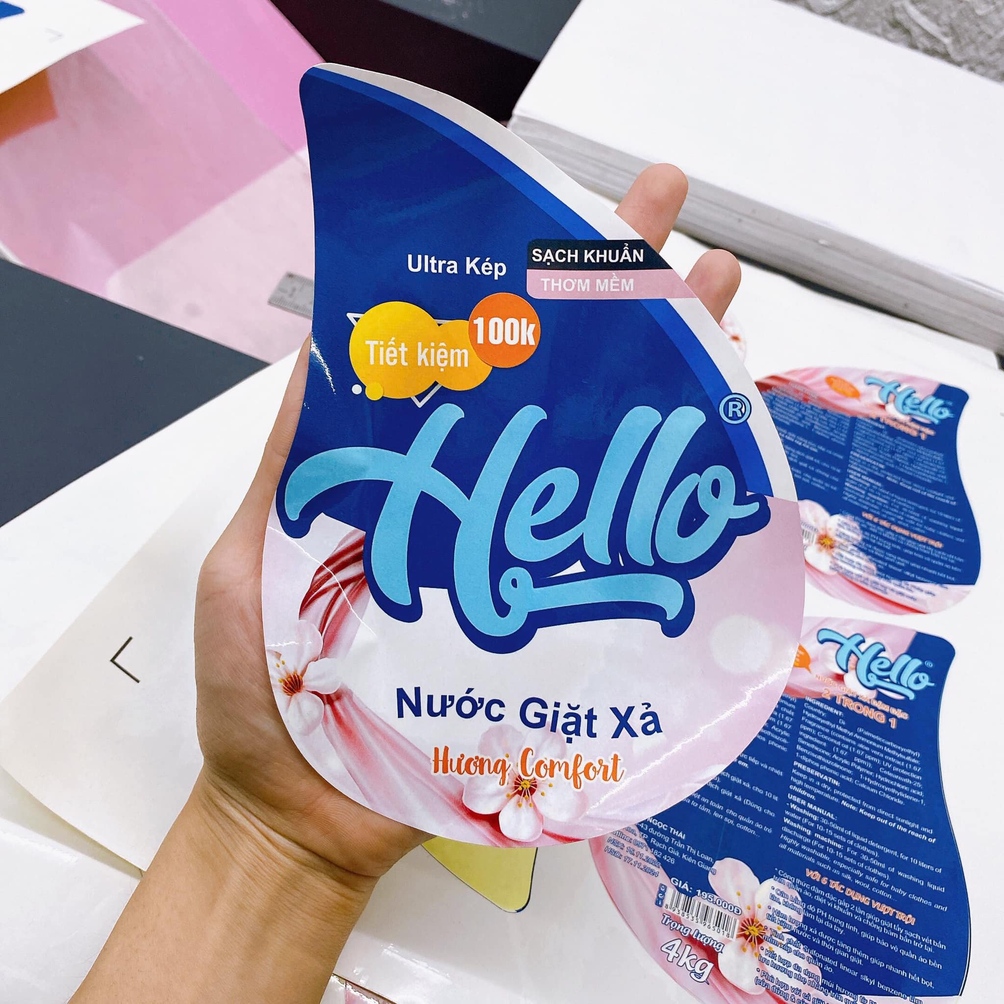 Thiết kế nhãn chai tẩy rửa