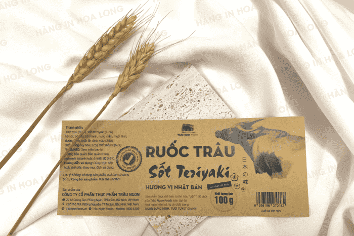 Quy trình in decal giấy kraft