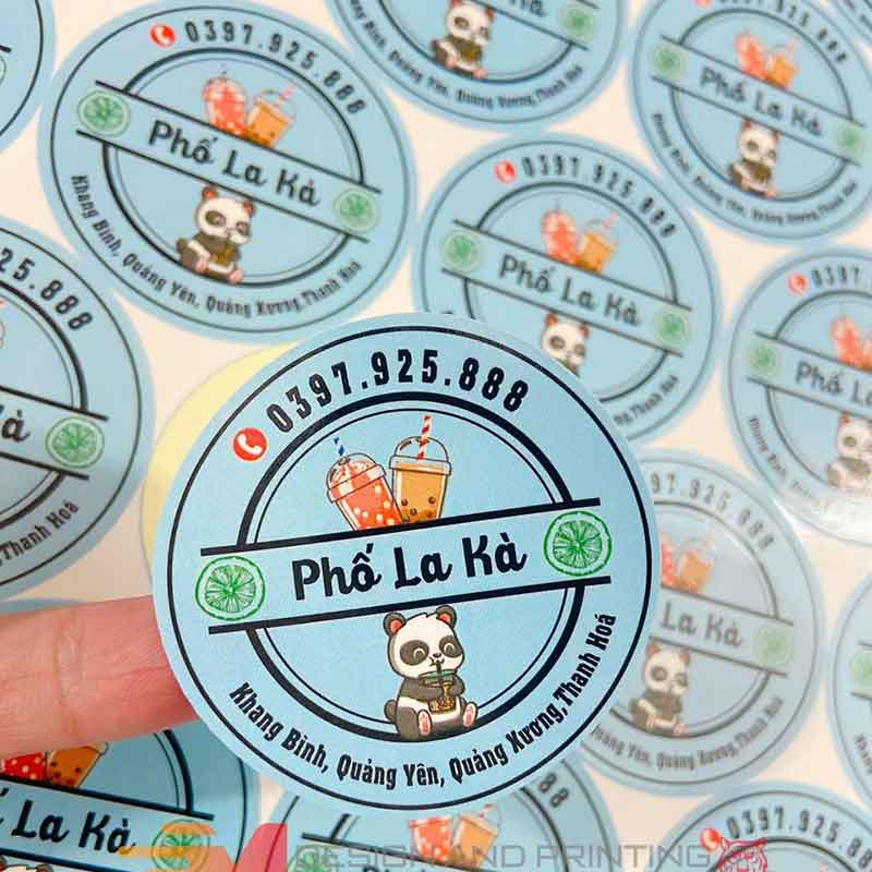 Tem dán trà sữa