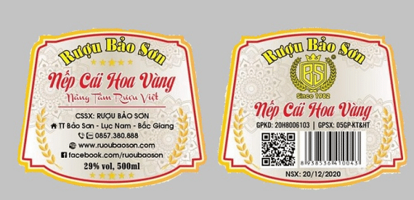 Tem dán chai rượu